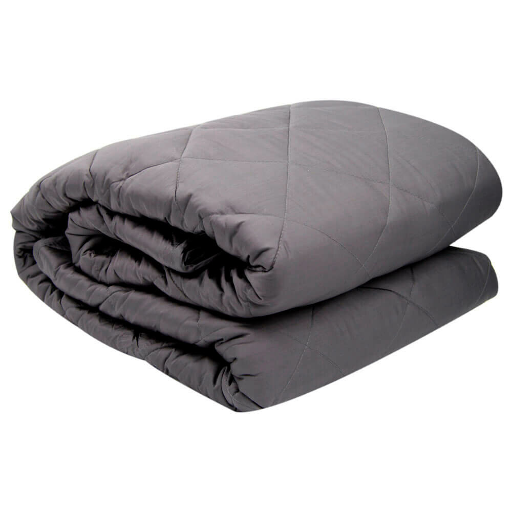 Одеяло Save&Soft стеганое тяжелое 9кг пепельно-серый 193*203см - фотография № 3