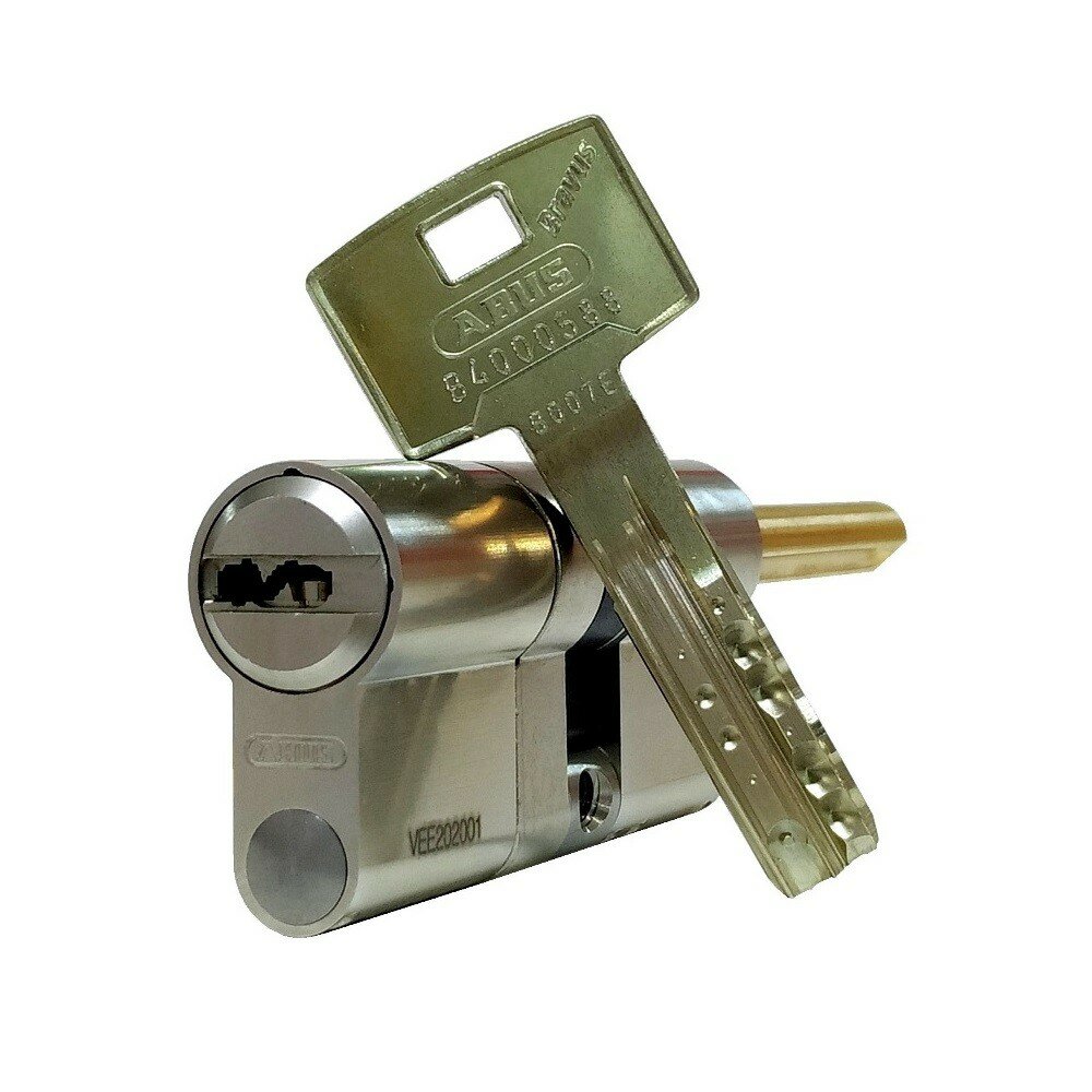 ABUS Цилиндровый механизм ABUS BRAVUS 4000. MX (105)60/45 ключ/вертушка никель