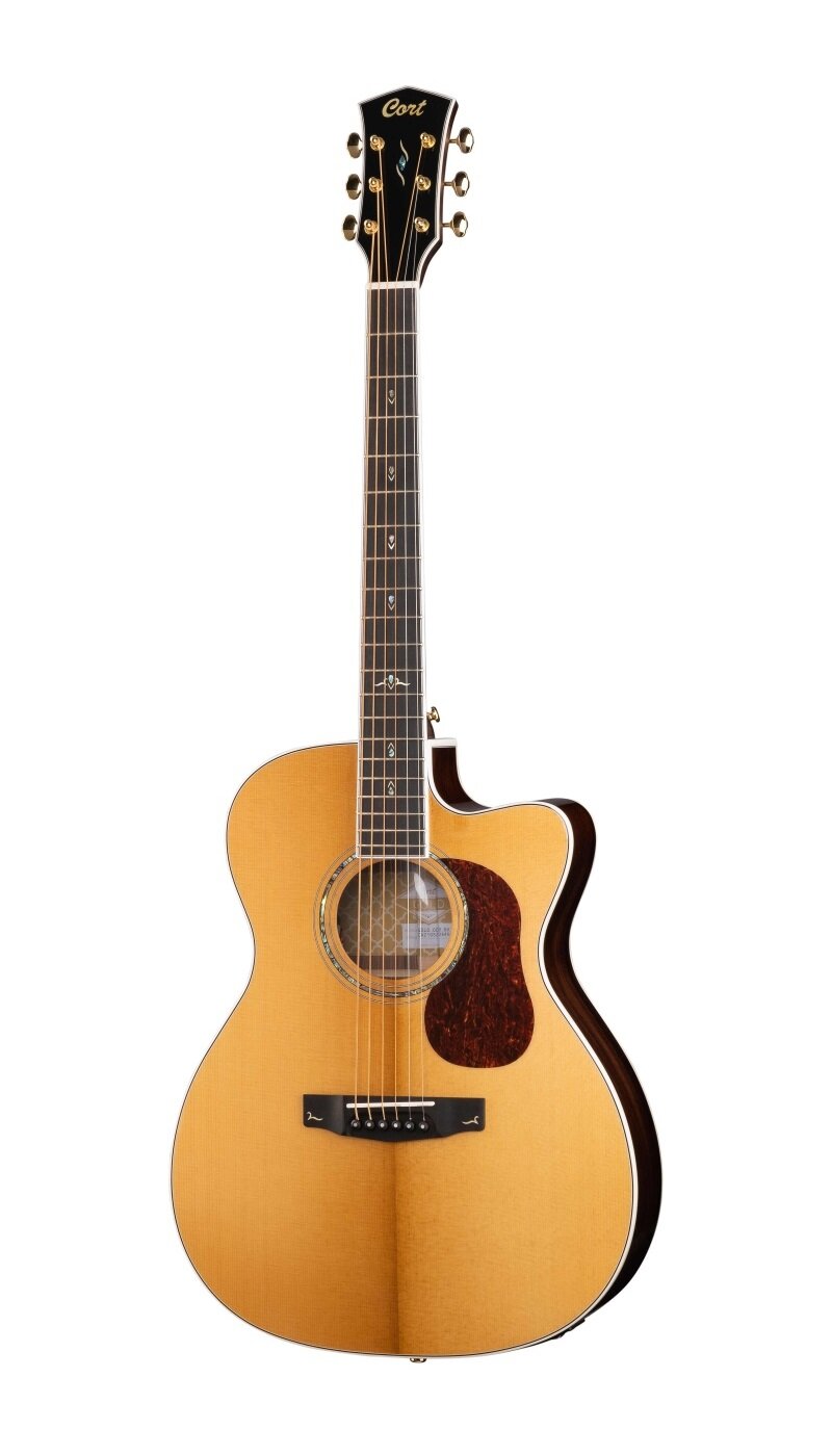 Cort Gold-OC8-WCASE-NAT Gold Series Электроакустическая гитара, с вырезом, с чехлом