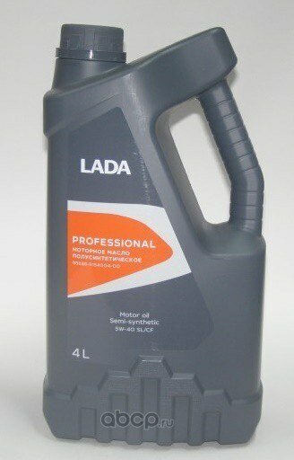 Масло моторное lada professional 5w-40, sl/cf, 4л (полусинтетика) lada 88888r15400400