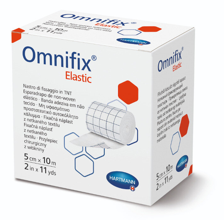 Hartmann OMNIFIX Elastic пластырь фиксирующий из нетканого материала гипоаллергенный 5х1000 см