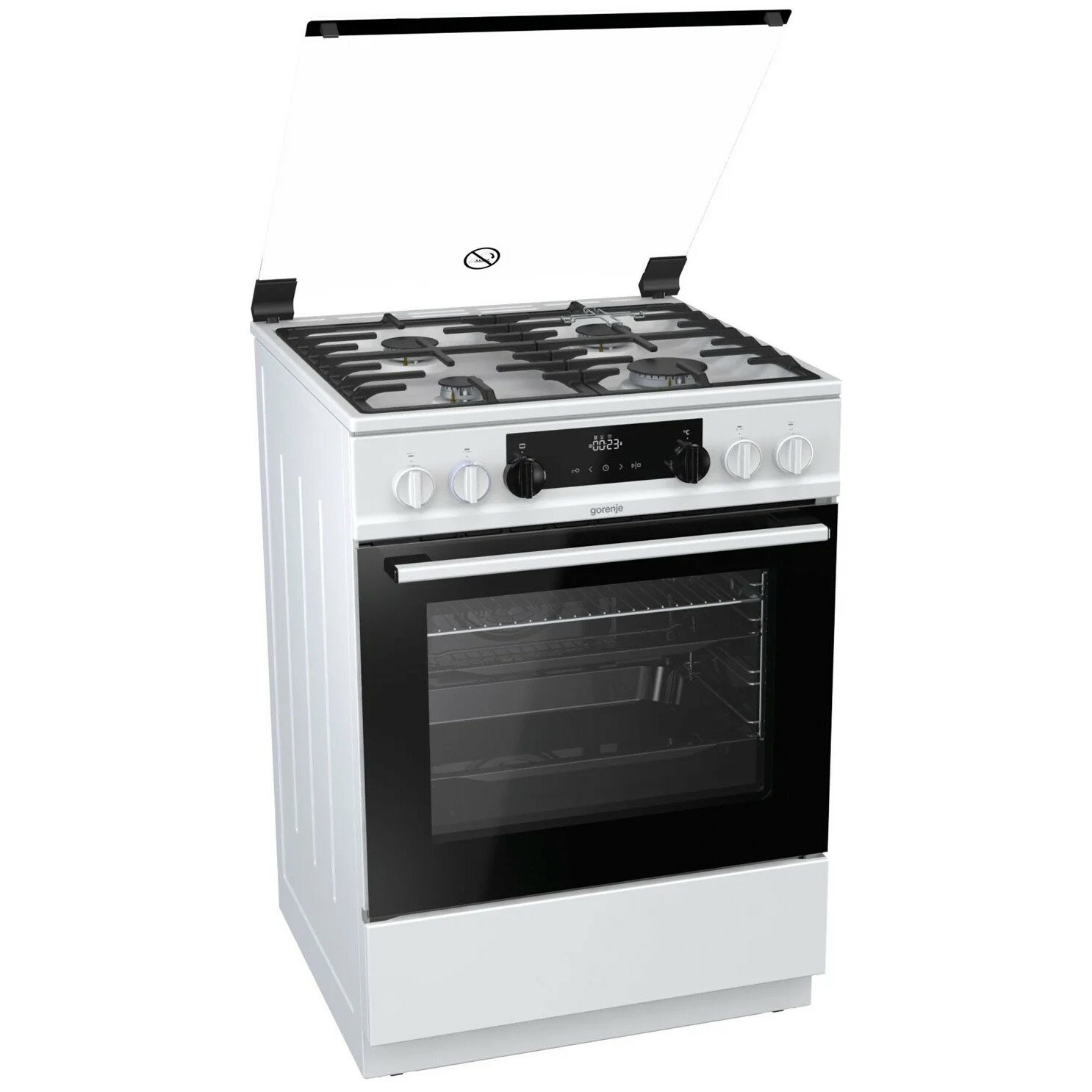 Gorenje Плита Комбинированная K634WF белый реш.чугун