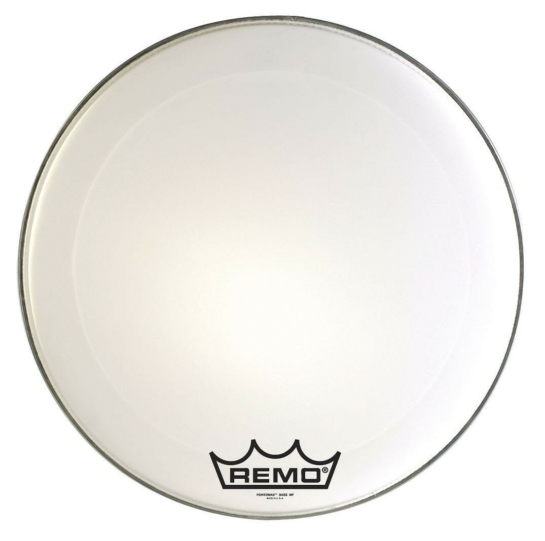 Remo PM-1022-MP 22" Powermax® пластик для маршевого бас барабана, белый, демпфированный, с усиленным центром