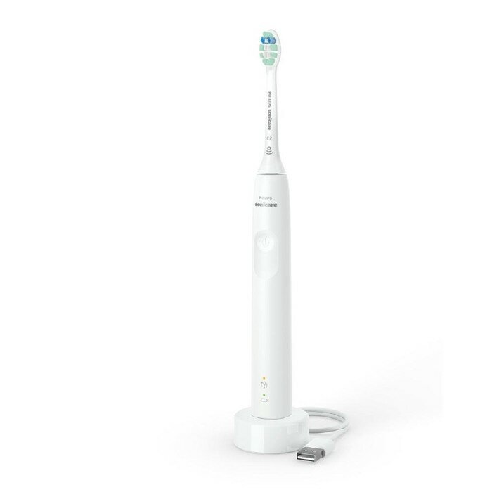 Электрические зубные щётки Philips Электрическая зубная щетка Philips Sonicare HX3671/13, звуковая, 31000 дв/мин, белая