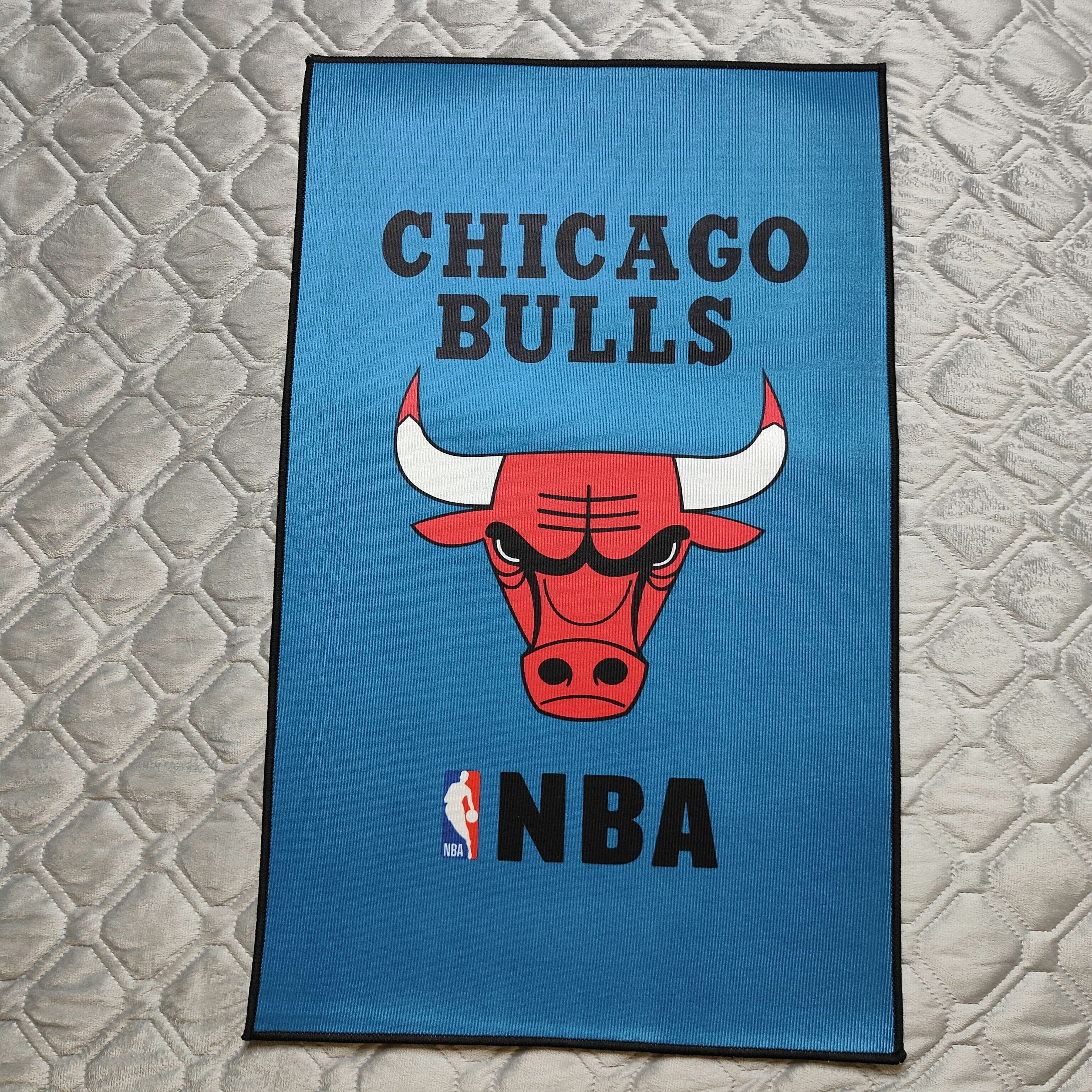 Коврик 50x80 см Чикаго Буллз, Ковер безворсовый Chicago Bulls - фотография № 5