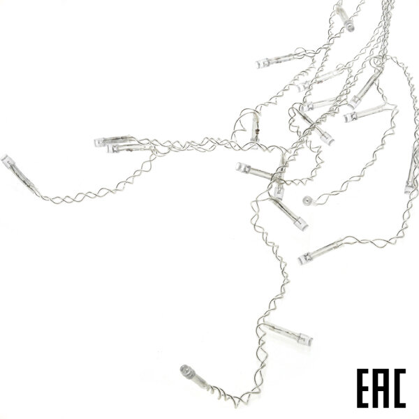 фото Гирлянда светодиодная "Бахрома" General 1,8х0,5 м 48LED RGB IP20 220V 530026 GLFG-48-180-50-IP20-FL-RGB (2 шт. в комплекте)