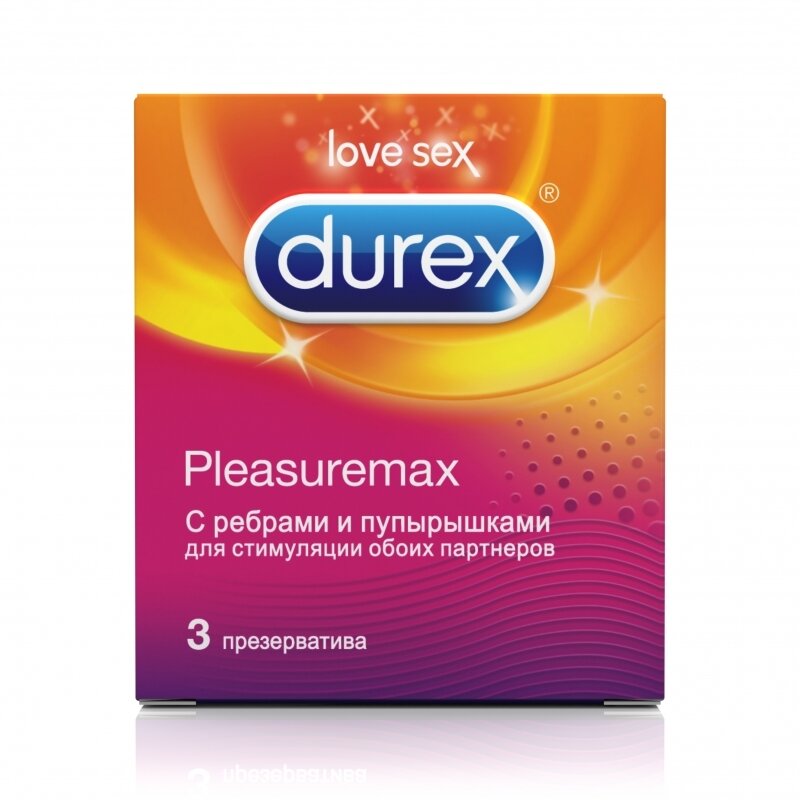 Презервативы дюрекс (№3 Pleasuremax (ребра/пупыршк.))