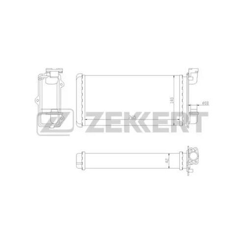Теплообменник, отопление салона, ZEKKERT MK-5051 (1 шт.)