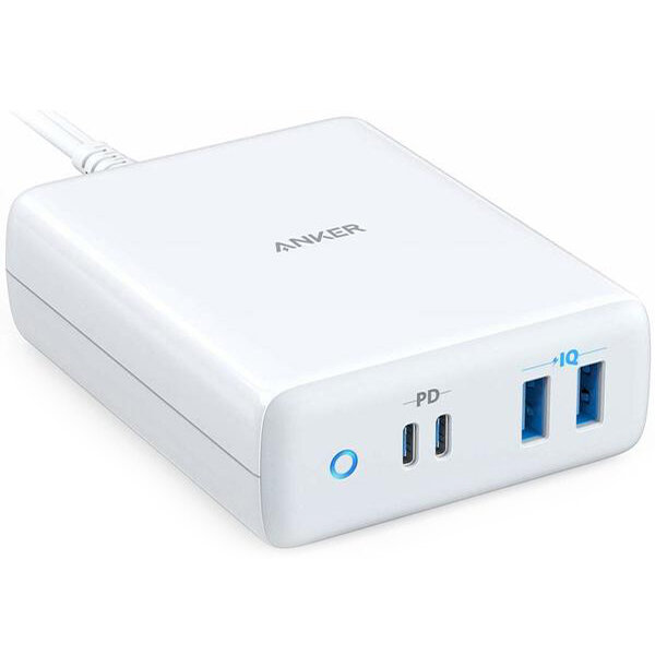 Сетевое зарядное устройство Anker PowerPort Atom IV 2 x USB Type-C PD / 2 x USB 3.0 белое (A2041G21)