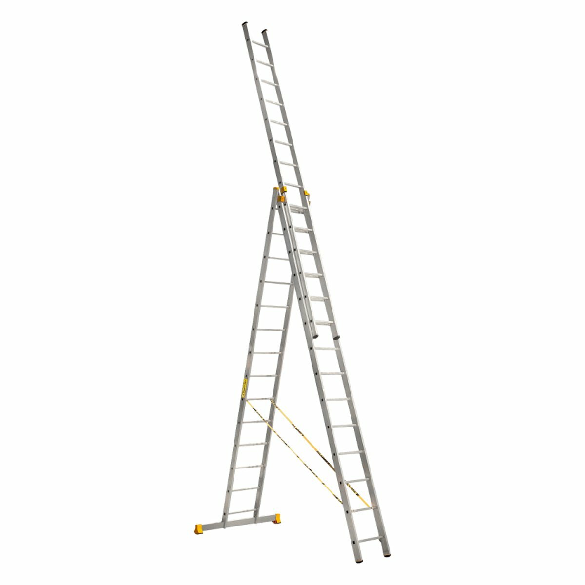 Лестница-стремянка трехсекционная Alumet P3 9314 алюминиевая 3 x 14 ступеней 408 - 1025 м