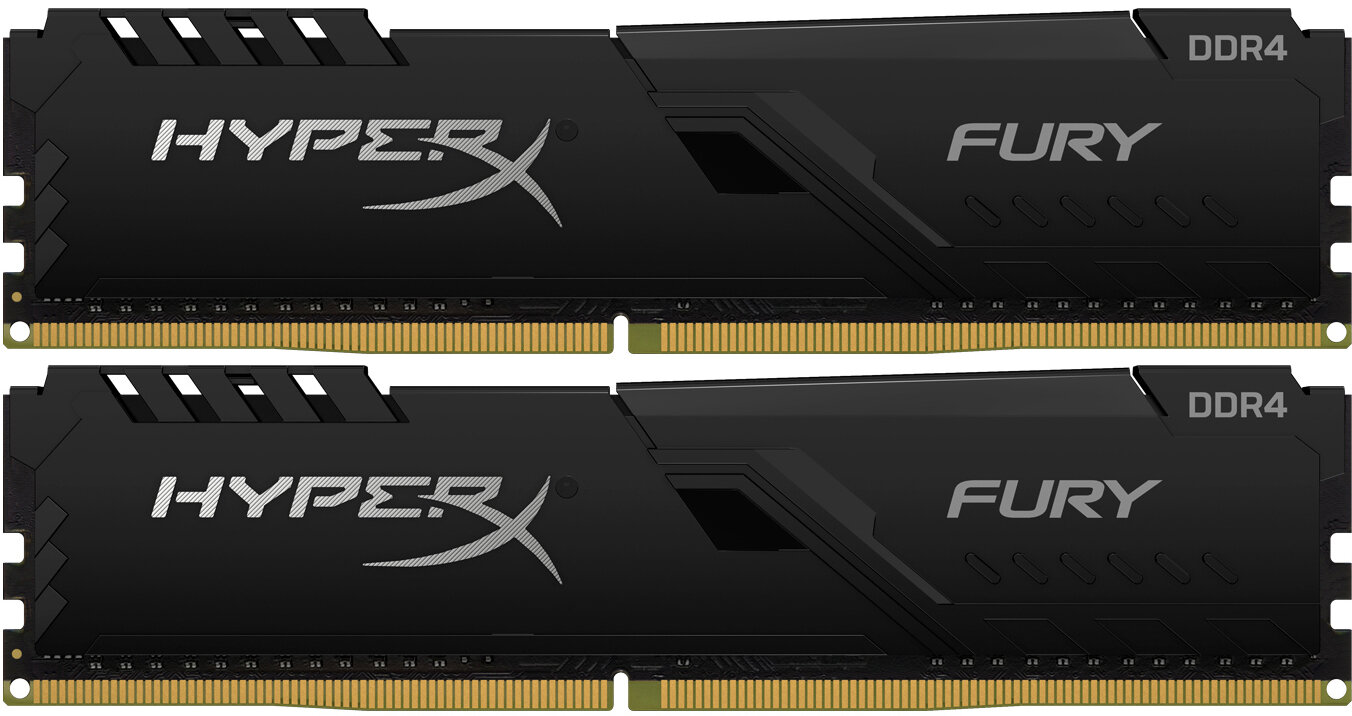 Оперативная память Kingston HyperX FURY Black [HX426C16FB3K2/8] 8 ГБ