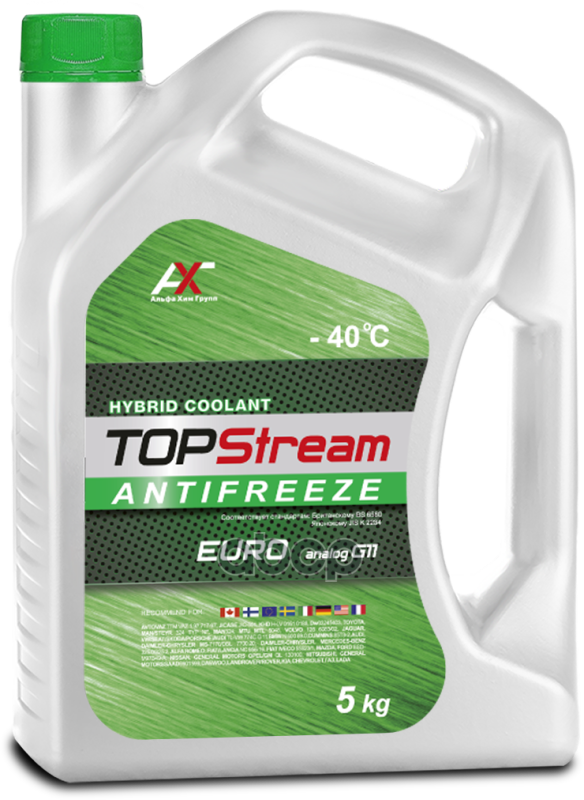 Антифриз Topstream Euro G11 5 Л TOPStreamATSE00005