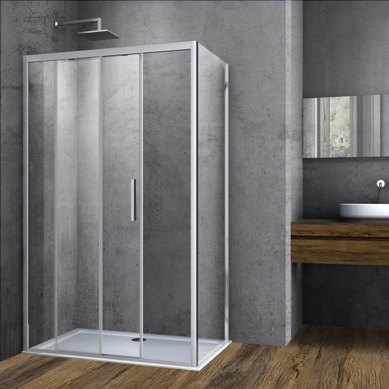 Душевой уголок Vincea Soft VSR-3SO8014CL 140х80 см, хром
