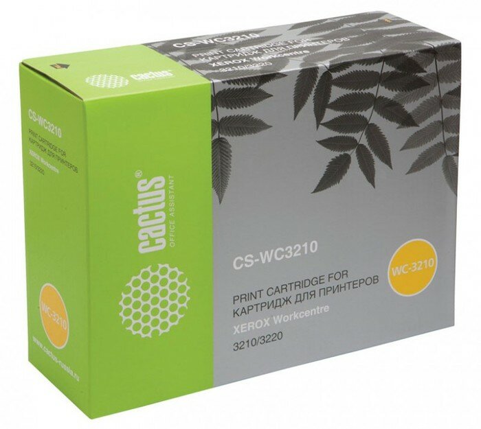 Картридж Cactus CS-WC3210 106R01485, для Xerox, черный