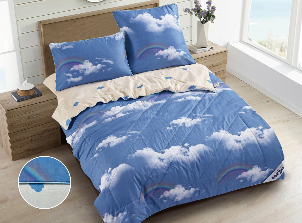 Комплект постельного белья с одеялом De Verano Y100-34 код1176 - фотография № 1