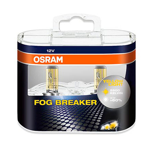 Лампа автомобильная галогенная OSRAM Fog Breaker 64211FBR H11 12V 55W PGJ19-2 2 шт.