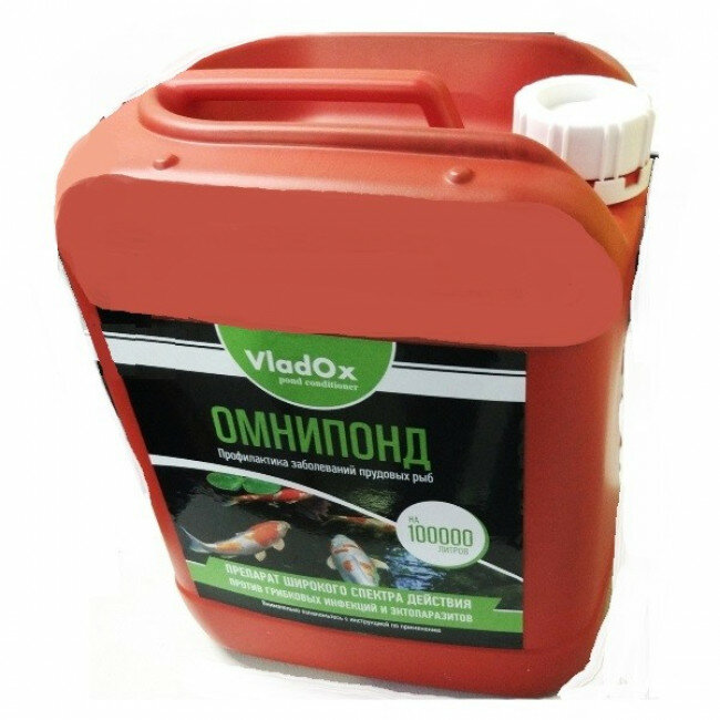 Препарат для лечения прудовых рыб Vladox Омнипонд 5 л