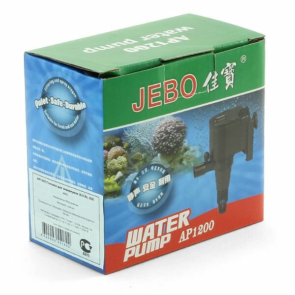 JEBO Помпа течения JEBO 1200AP, 8,5 Вт, 600 л/ч, 50х76х94 мм