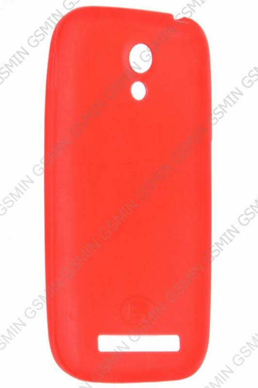 Чехол силиконовый для Fly IQ 4404 Spark TPU (Transparent Red)
