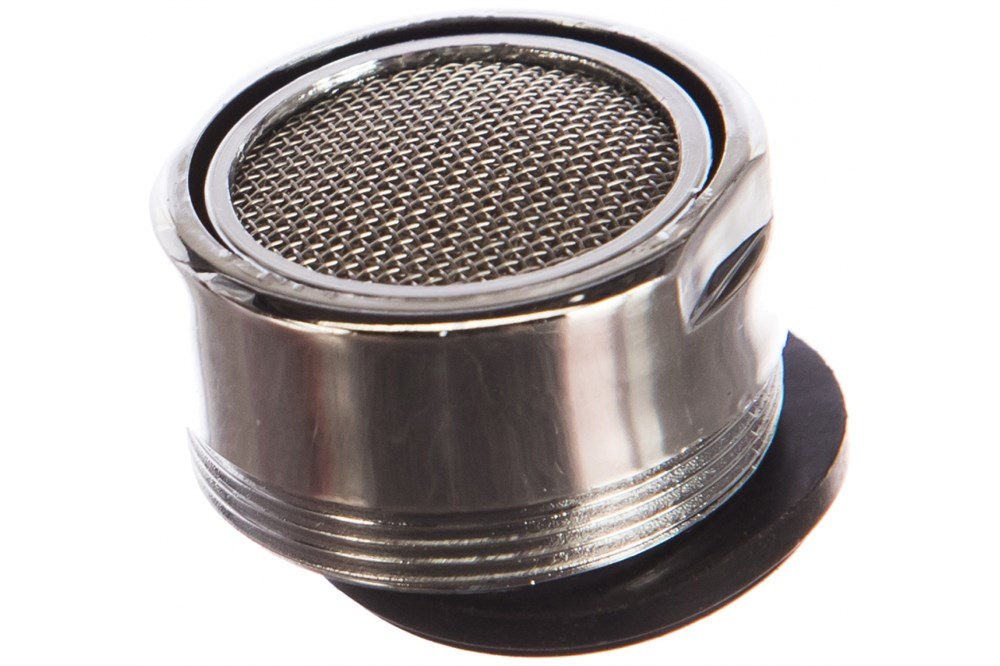 фото LS Насадка на кран смеситель металлическая с бесшумным аэратором с наружней резьбой28 мм