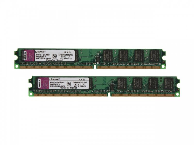   Kingston KVR800D2N5K2/2G DDRII 1Gb