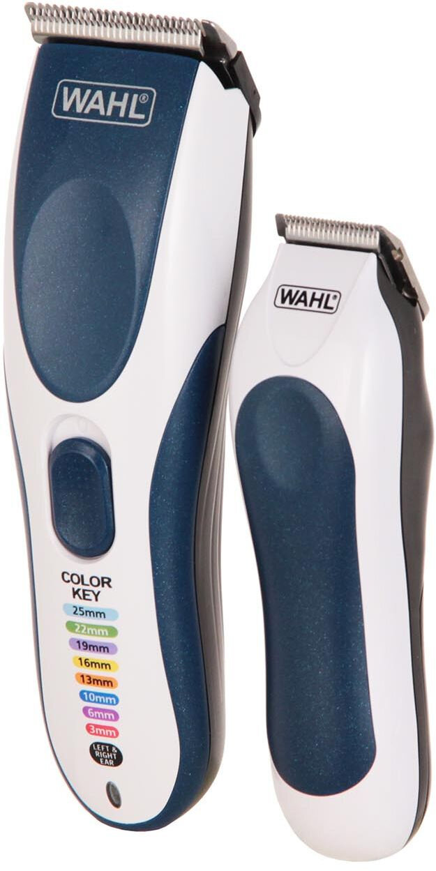 Машинка для стрижки Wahl Wahl Color Pro cordless combo белый/синий