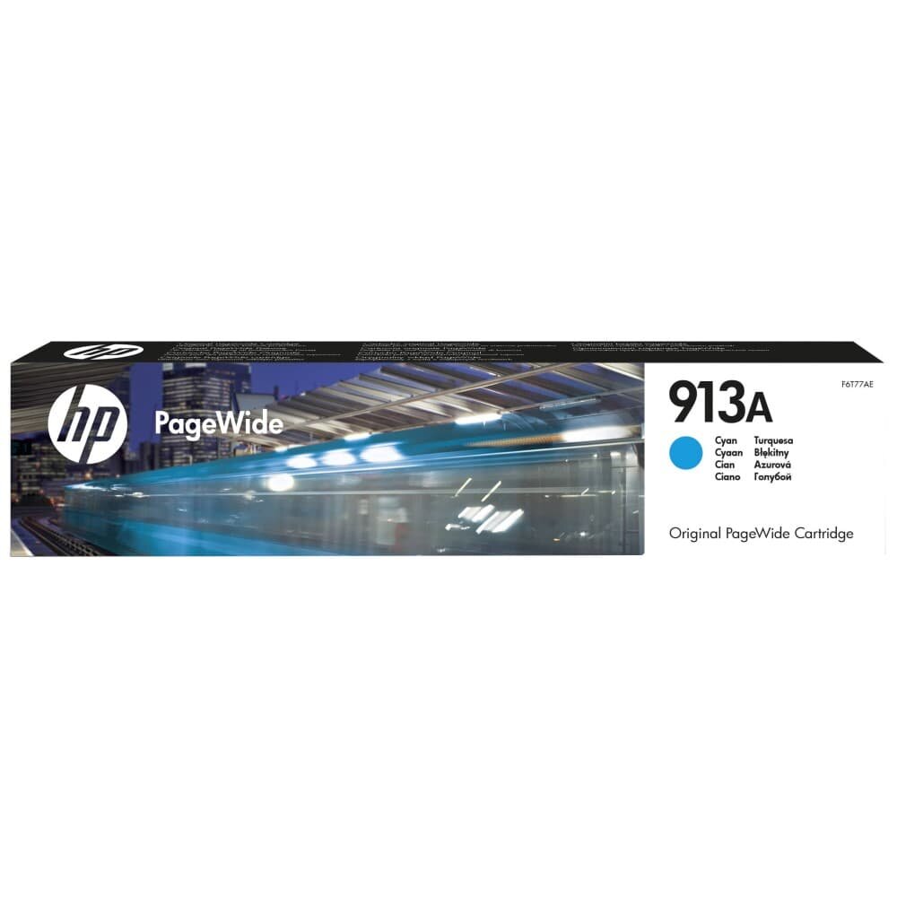 Картридж HP PageWide 913A голубой 3000 страниц (F6T77AE)