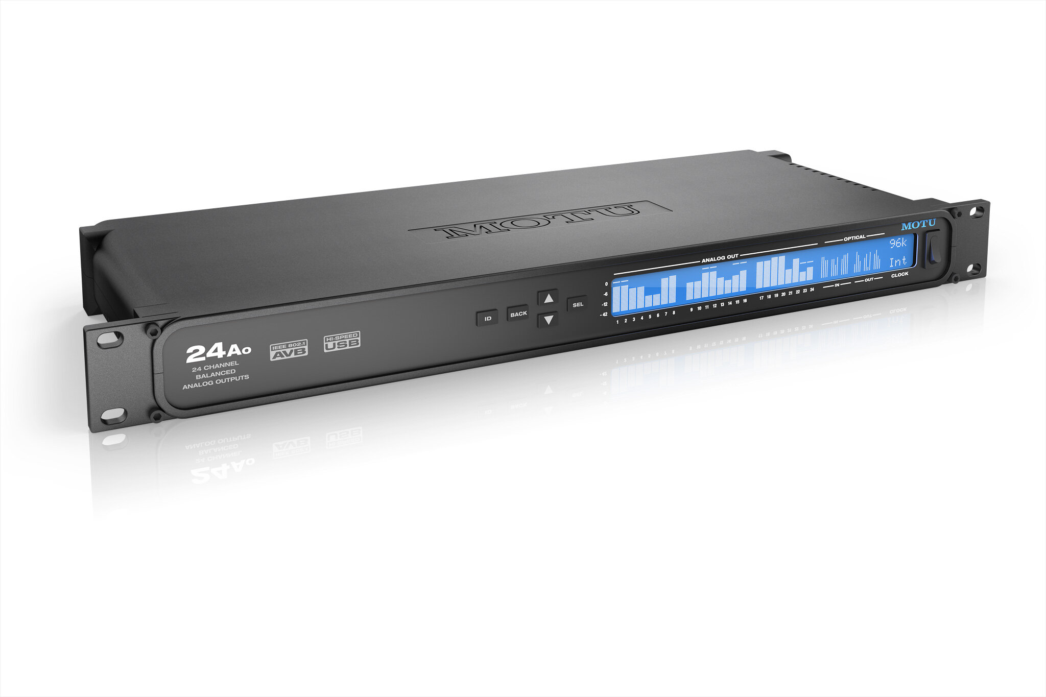 MOTU 24Ao 24x48 , , - , USB 2.0, RACK (1U), AVB Ethernet, 24