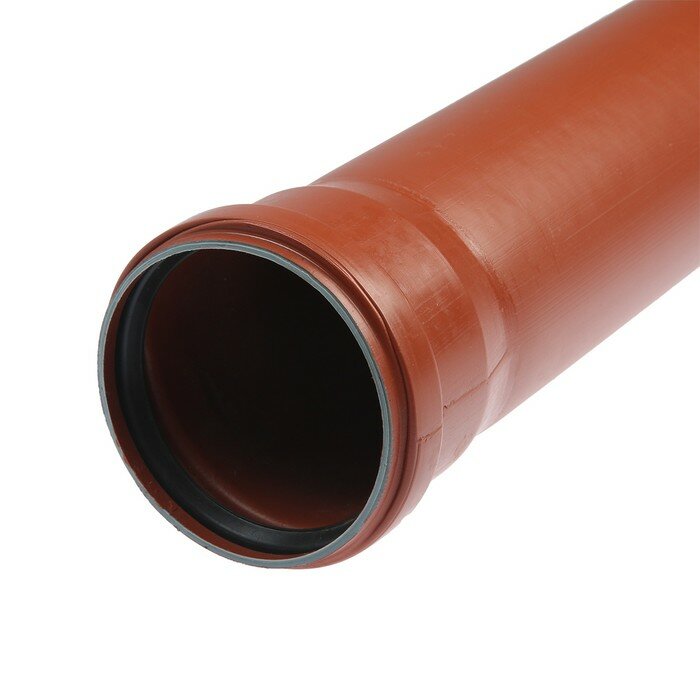 FLEXTRON Труба канализационная FLEXTRON, наружная, d=110 мм, толщина 3.2 мм, 1500 мм