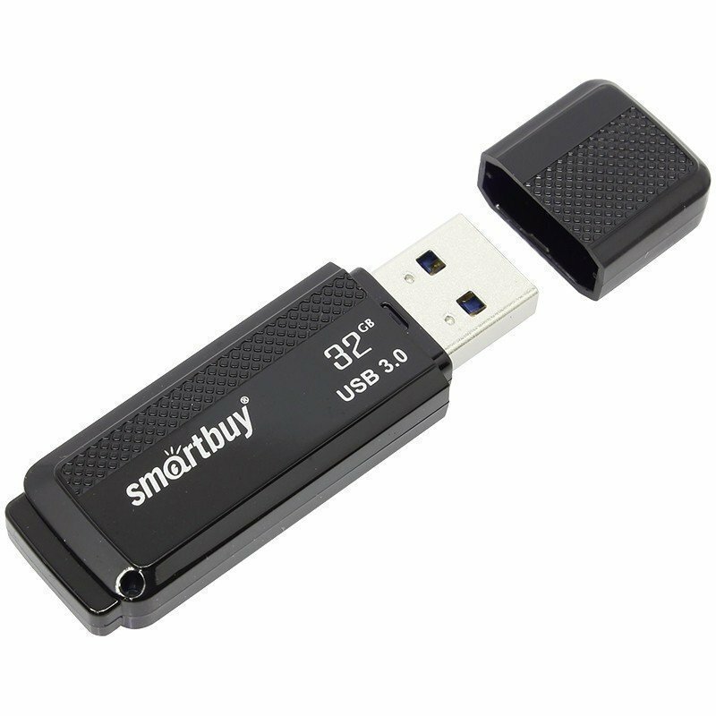 Память Smart Buy "Dock" 32GB, USB 3.0 Flash Drive, черный SB32GBDK-K3