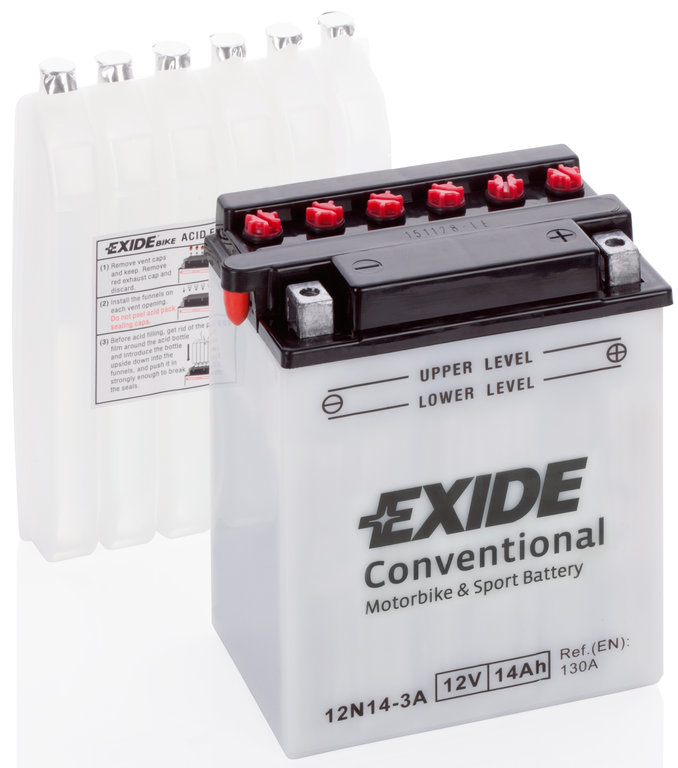 Аккумулятор Exide 14Ач обратная полярность 12N14-3A