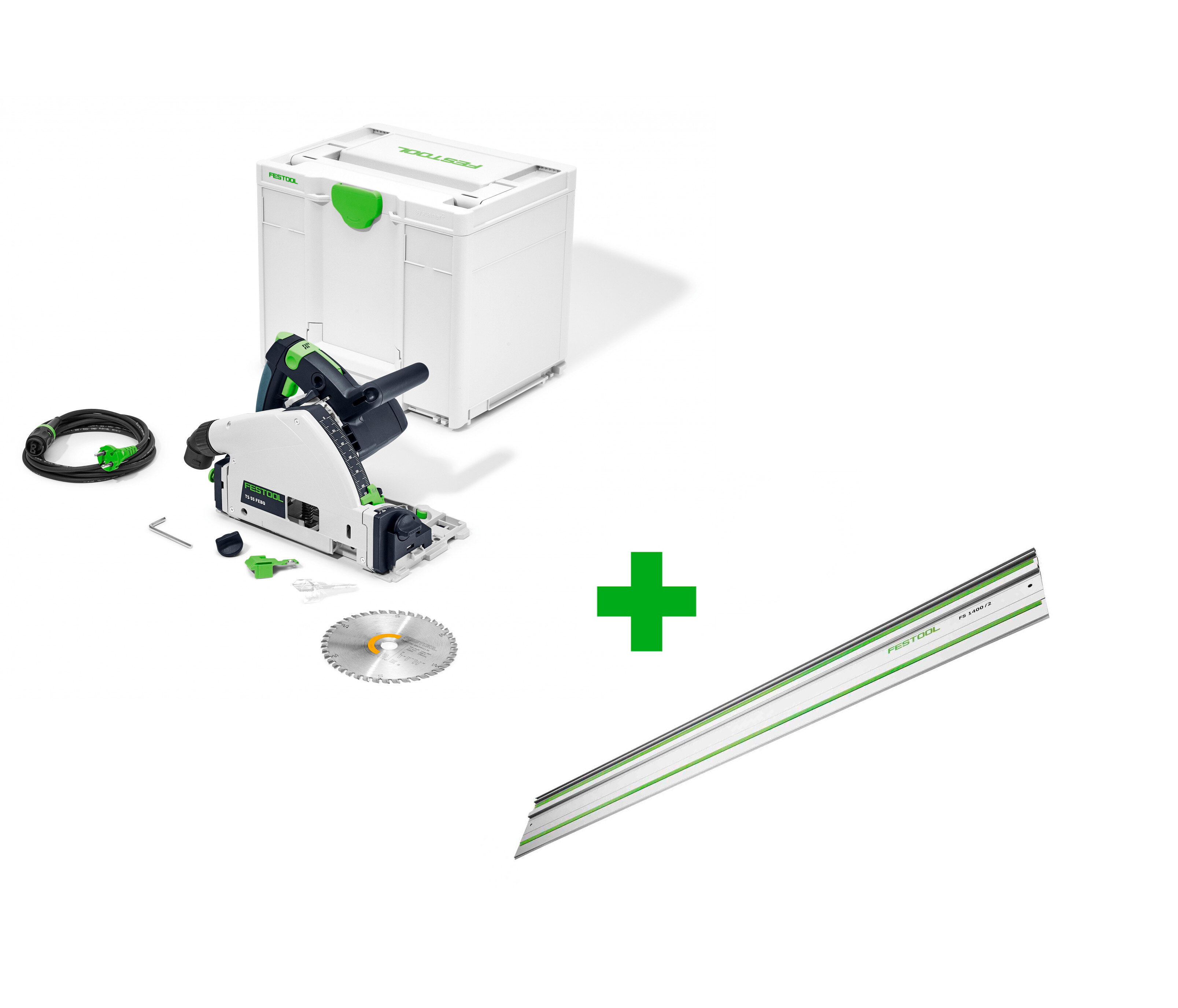 Пила погружная электрическая FESTOOL TS 55 FEBQ-Plus + шина FS 1400/2 в подарок!