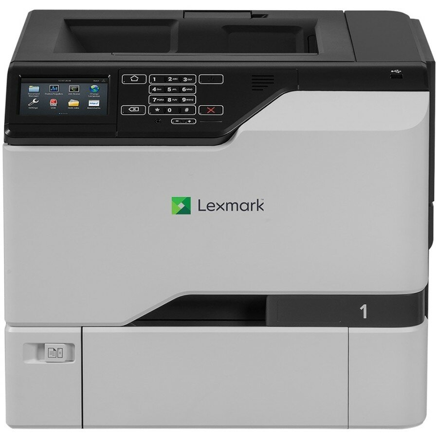Принтер Lexmark CS725de 40C9036/A4 цветной/печать Лазерный 1200x1200dpi 47стр.мин/ Сенсорная консоль Сетевой интерфейс (RJ-45)