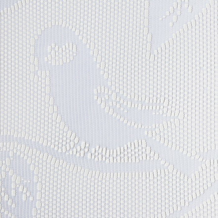 Тюль на кухню без шторной ленты, 170х150 см, цвет белый, 100% полиэстер - фотография № 2