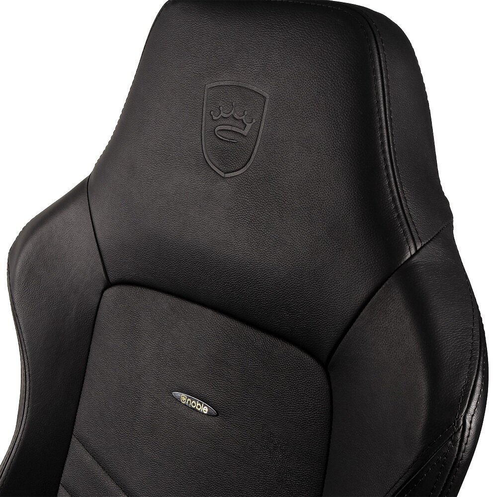 Игровое Кресло Noblechairs HERO Real Leather (NBL-HRO-RL-BLA) black - фотография № 5