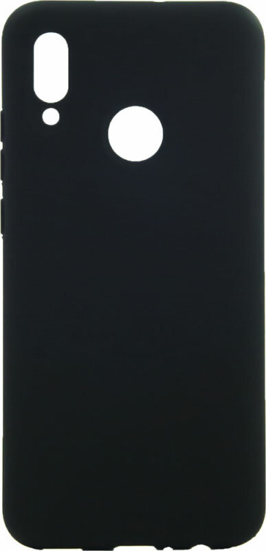 Силиконовый чехол BoraSCO Soft Touch с микрофиброй для Samsung (A105) Galaxy A10 черный