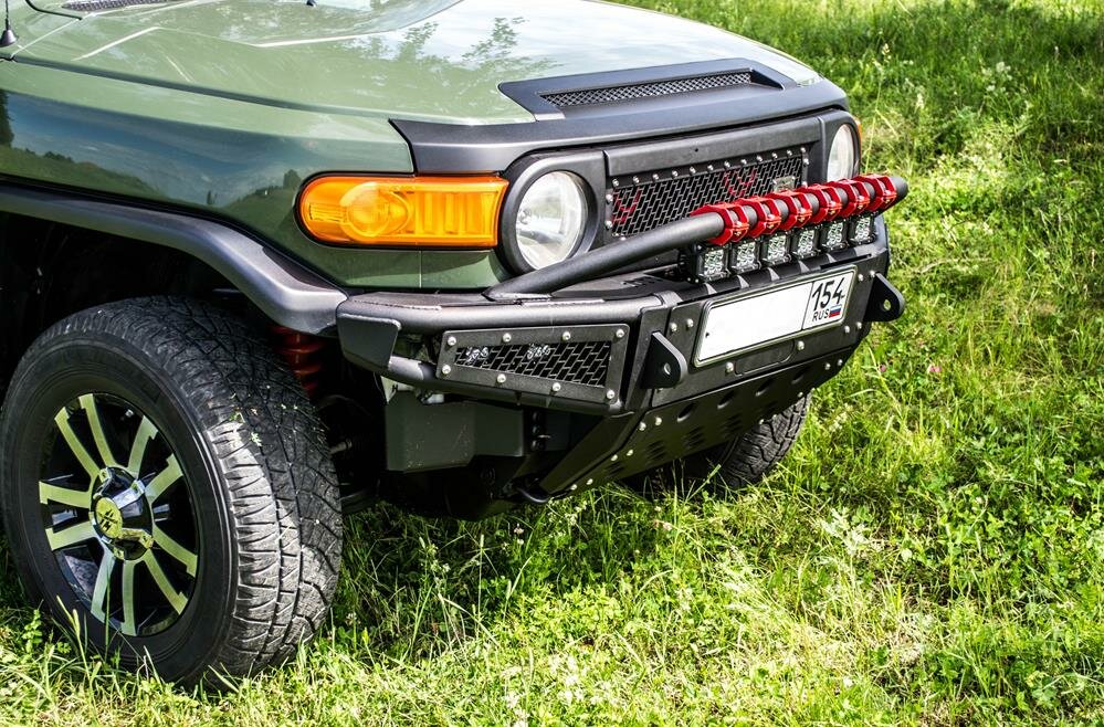 Бампер силовой передний BMS ALFA для Тойота FJ Cruiser 2007-2021 — фото 5