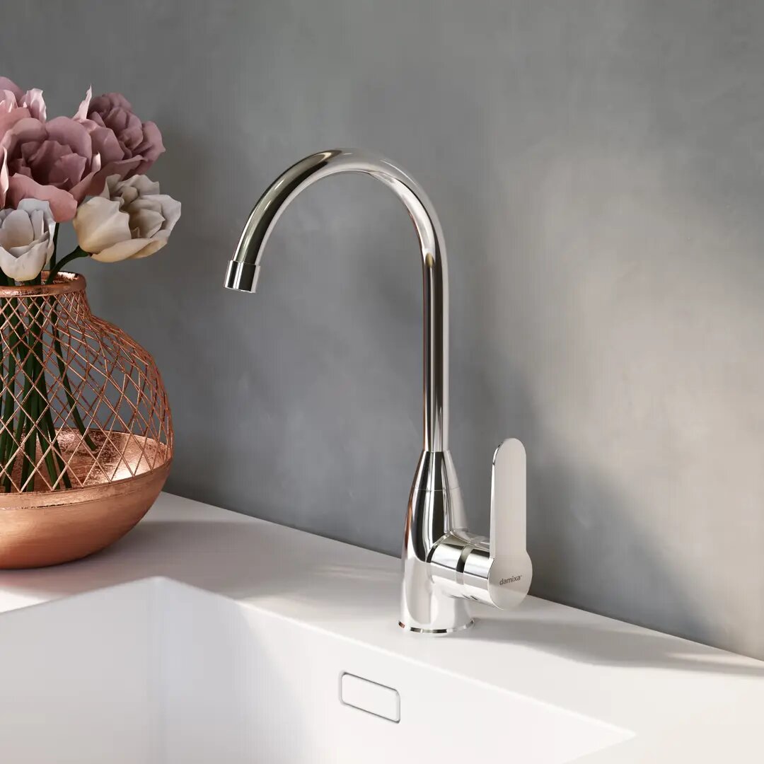 фото Смеситель кухонный Damixa Neptune высота 32 см цвет хром