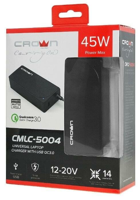   CROWN CMLC-5004 45 USB QC3.0 