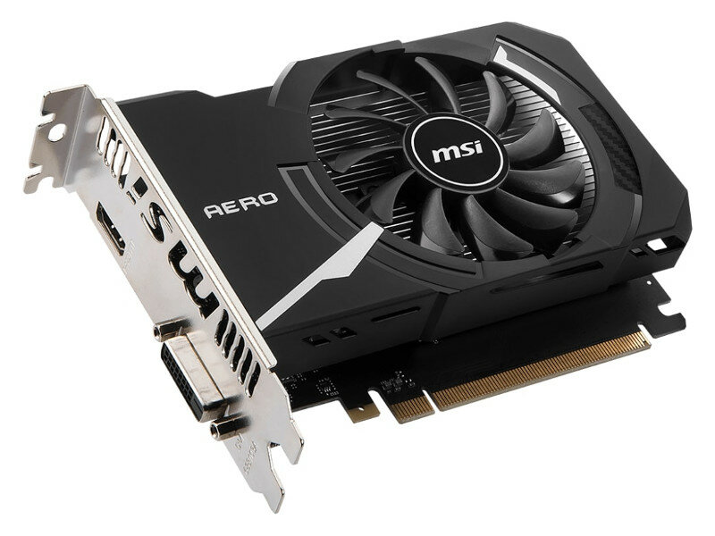 Видеокарта MSI GeForce GT 1030 AERO ITX 2GD4 OC