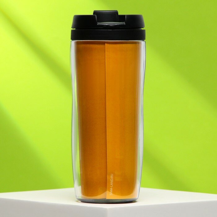 Термостакан со вставкой «Бесшумно пью чай», 350 мл - фотография № 2