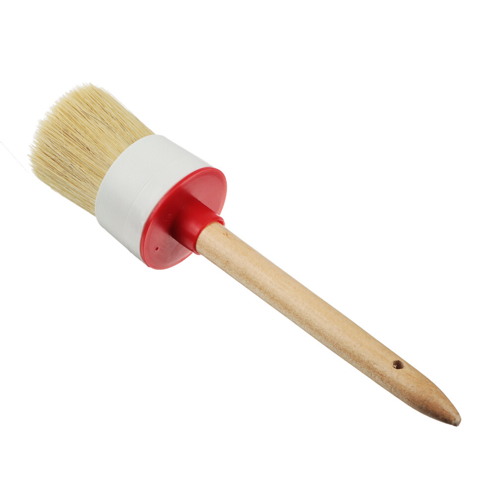 фото HEADMAN Кисть круглая в пласт. корпусе нат. щетина № 18 (60мм), 6 штук