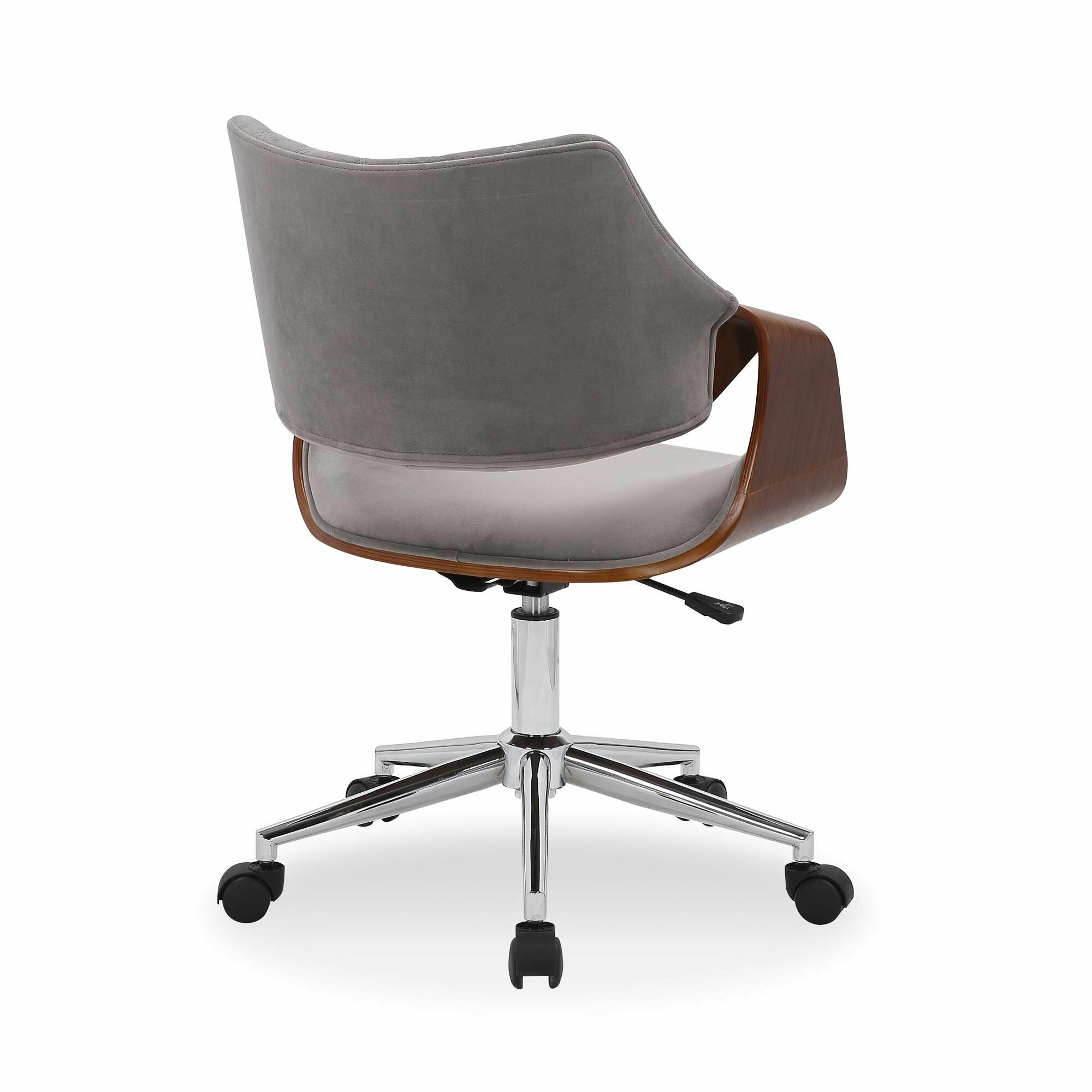 Кресло компьютерное Halmar COLT (ореховый/серый) - фотография № 2