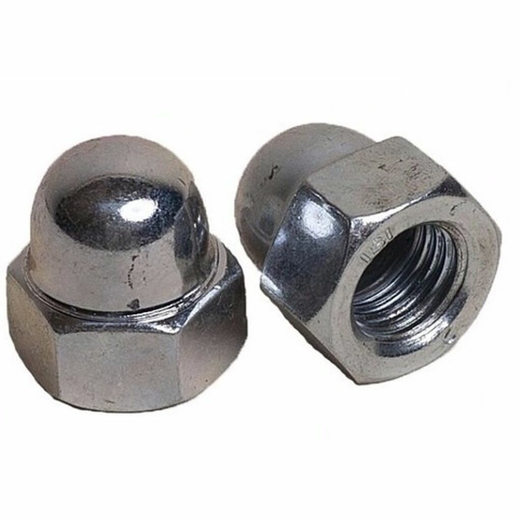 фото Гайка колпачковая M4 нержавеющая А2 DIN1587 (10 шт)