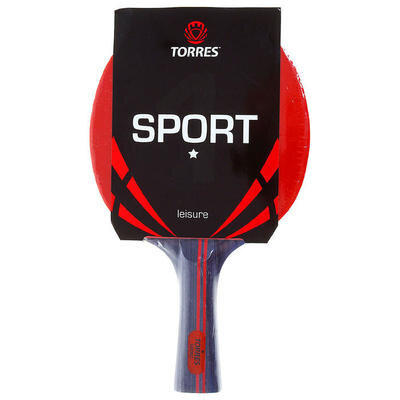 Ракетка для настольного тенниса Torres Sport, 1 звезда, для любителей TORRES 1089350 .