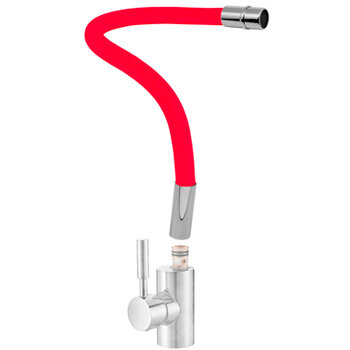 фото Излив силиконовый к смесителю для кухни SMF-S1950/RD (тип 2) цвет красный