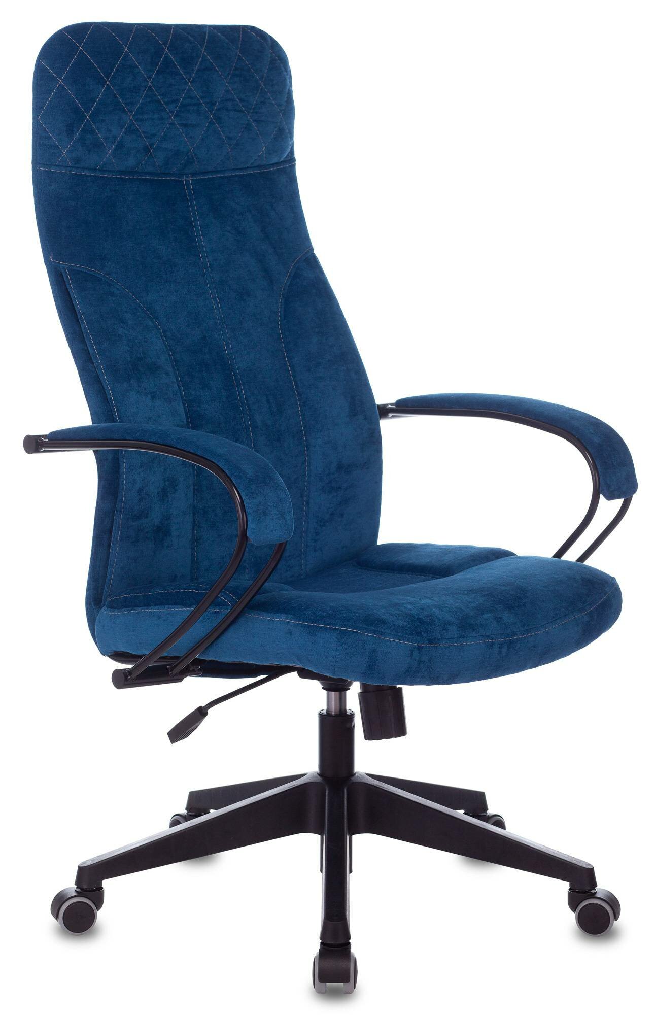 Кресло руководителя Бюрократ CH-608Fabric, обивка: ткань, цвет: темно-синий