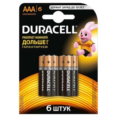   Duracell Basic, AAA, LR03-6BL, 1.5, , 6 . Duracell 1048247