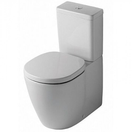 Унитаз Ideal Standard Connect Aquablade Cube Горизонтальный Выпуск Безободковый сиденье: Дюропласт