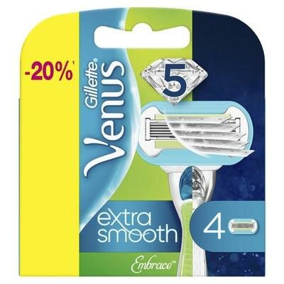 Сменные кассеты для бритья Gillette Venus Extra Smooth Embrace, 4 шт. Gillette 1244956